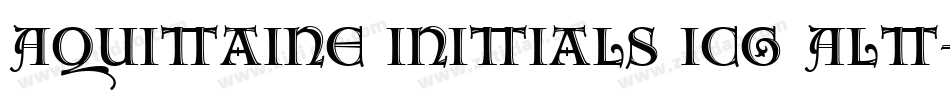 Aquitaine Initials ICG Alt字体转换